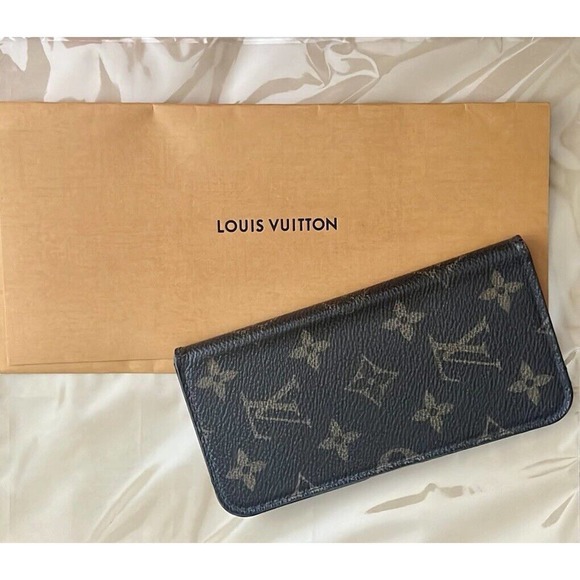 Authentic Louis Vuitton Monogram Folio iPhone 7 Case Brown Ships from USA EUC‎ - Picture 2 of 13